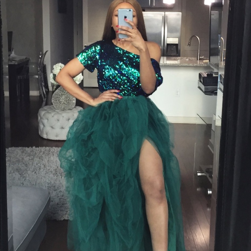 Beautiful Sequin and Tulle Skirt Set